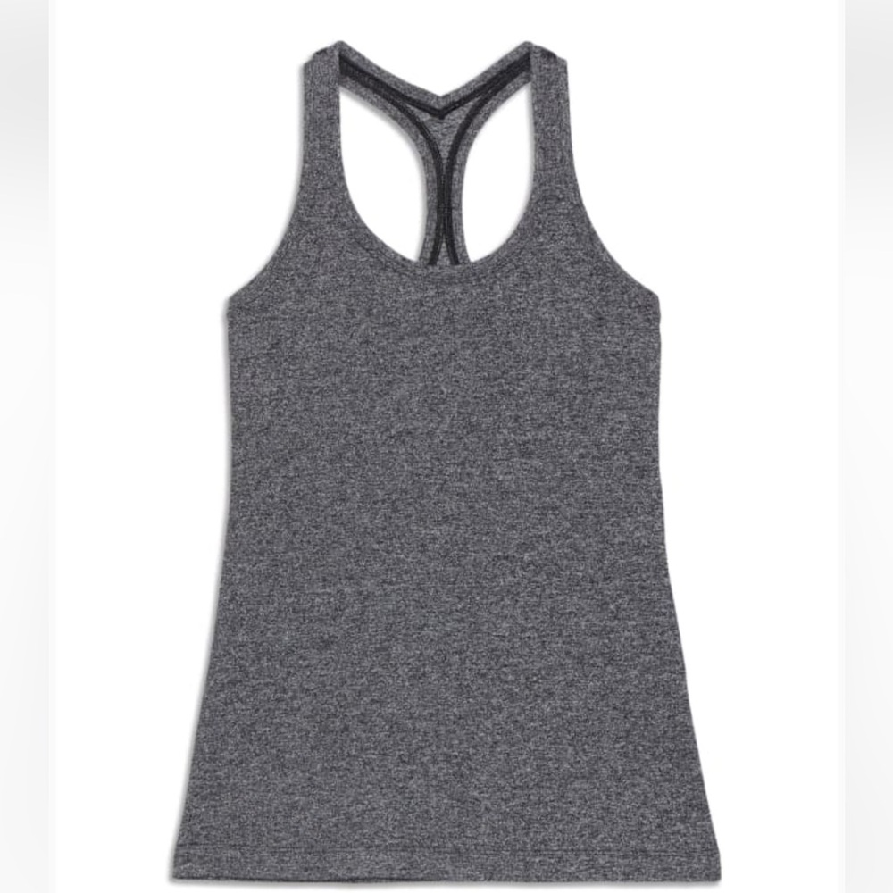 Lululemon Cool Racerback Tank‎ Top Line Up Black White